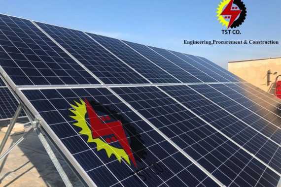 اولین نیروگاه خورشیدی ۵KW متصل به شبکه در استان قزوین